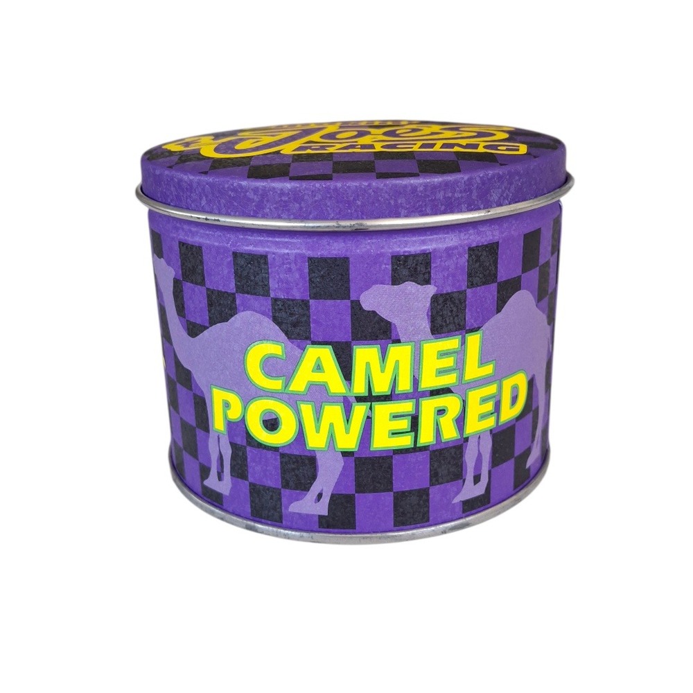 Vintage Smokin Joes Racing Camel Powered Tin with Matches Joe Camel Collectible‎